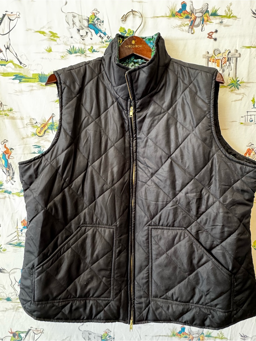 Caribbean Joe Black Quilted Women’s Sleeveless Vest - size 2X